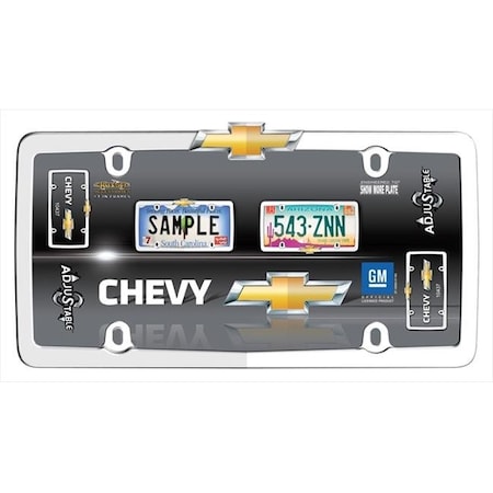 Cruiser Accessories 10437 Chevy License Plate Frame; Chrome And Gold